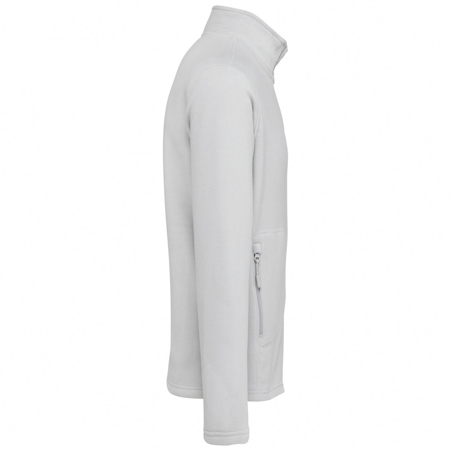 Fleecejacke Schneegrau