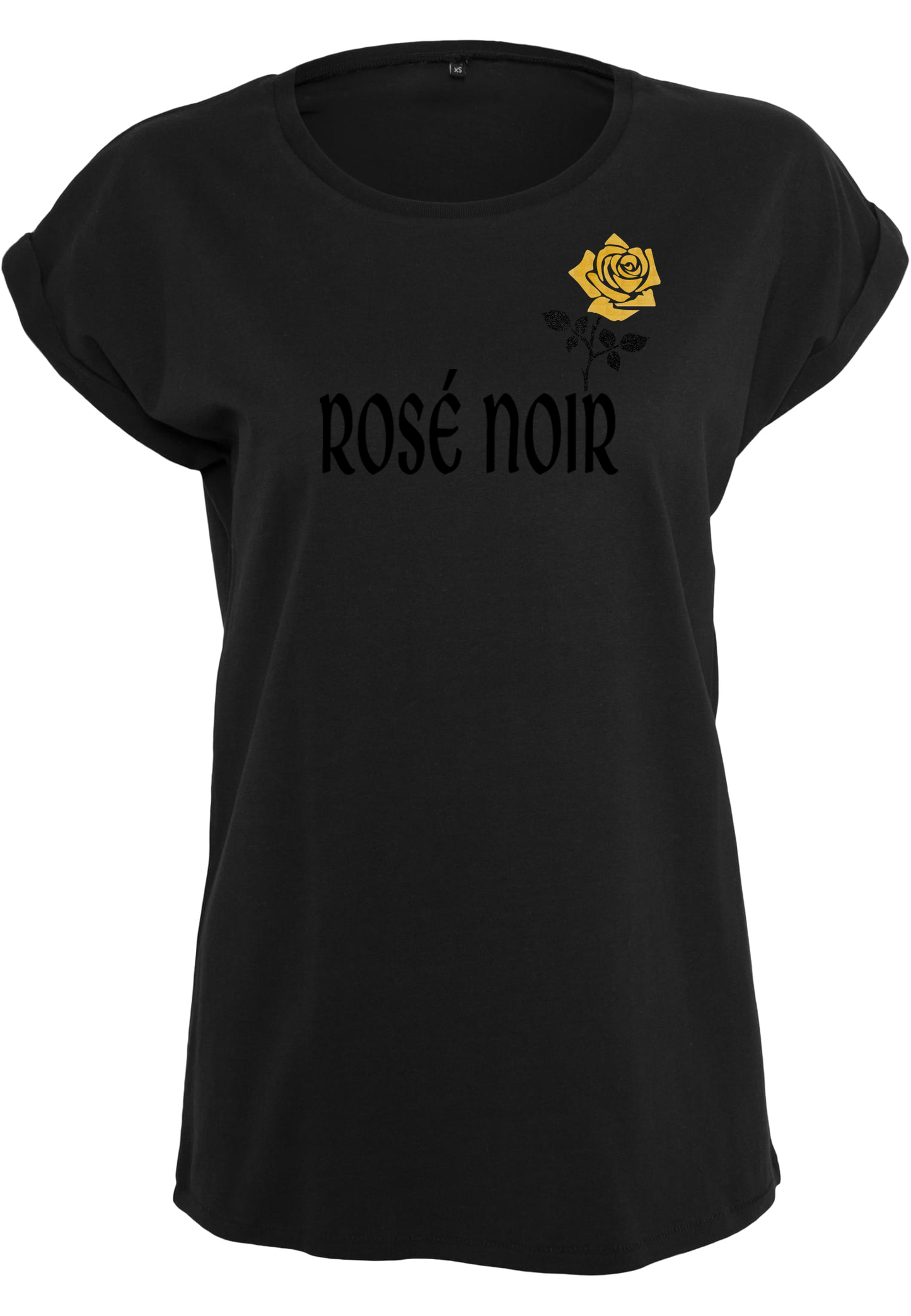 Rosé Noir Extended Shoulder Tee