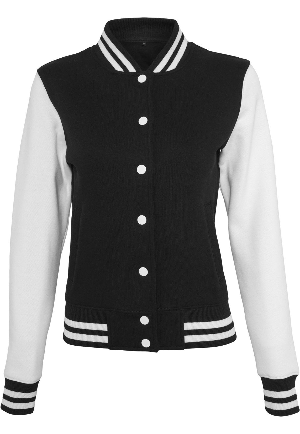 Build Your Brand Ladies` Sweat College Jacket