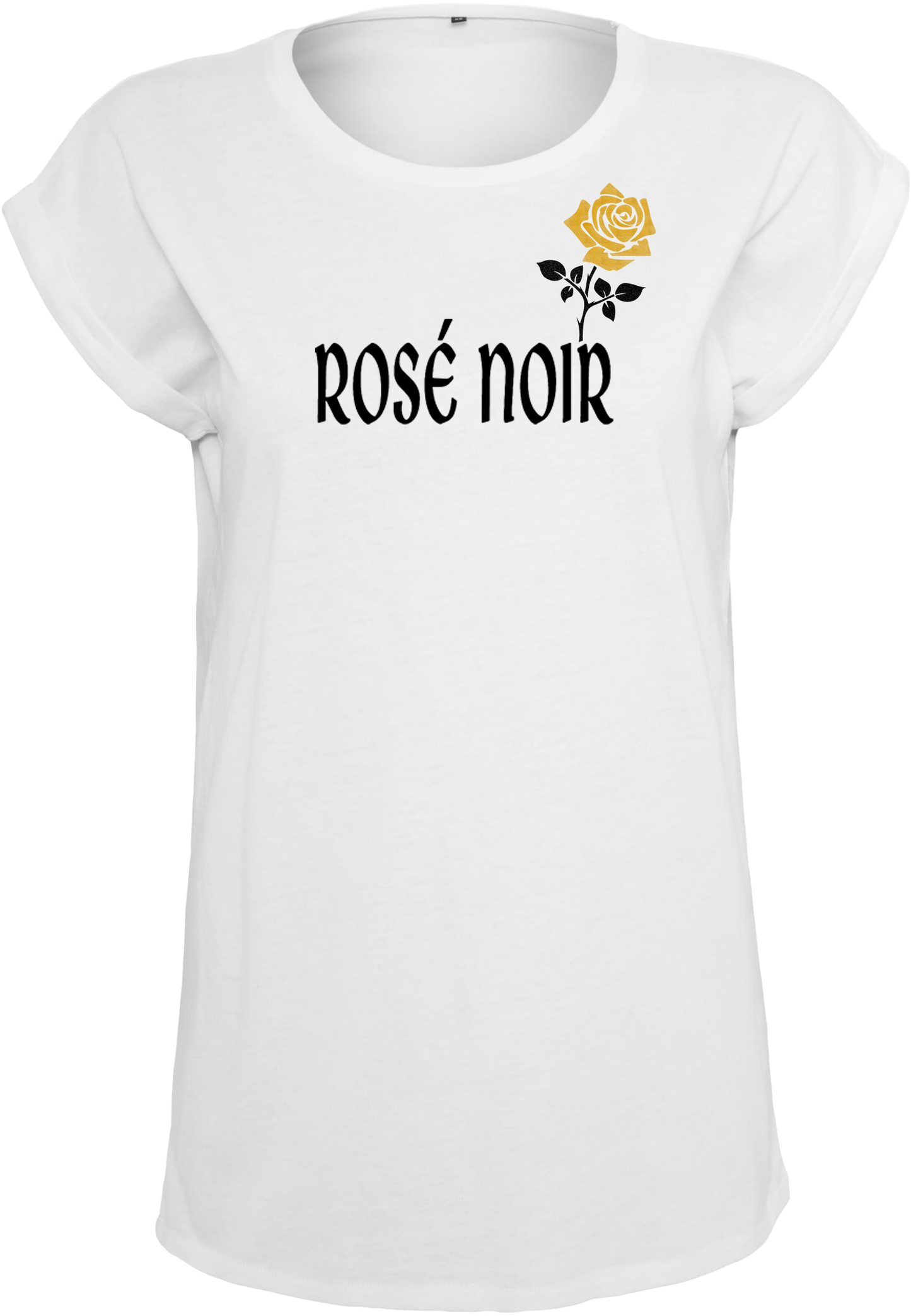 Rosé Noir Extended Shoulder Tee