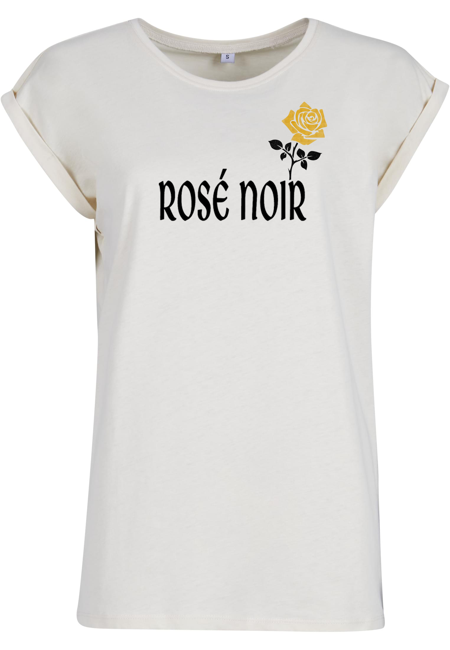 Rosé Noir Extended Shoulder Tee