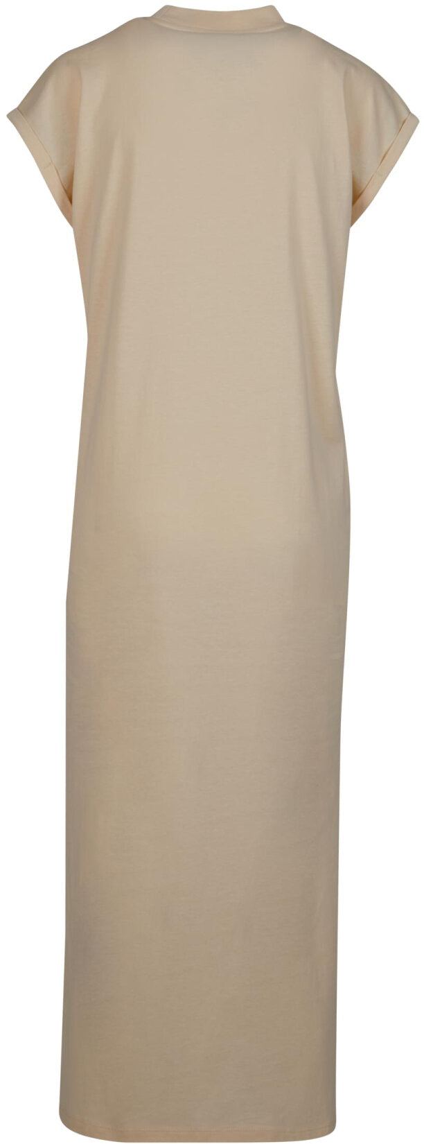 Build Your Brand Ladies Long Extended Shoulder Dress