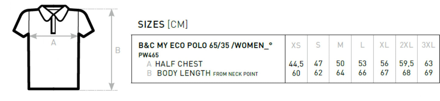 B&C My Eco Polo 65/35 Women