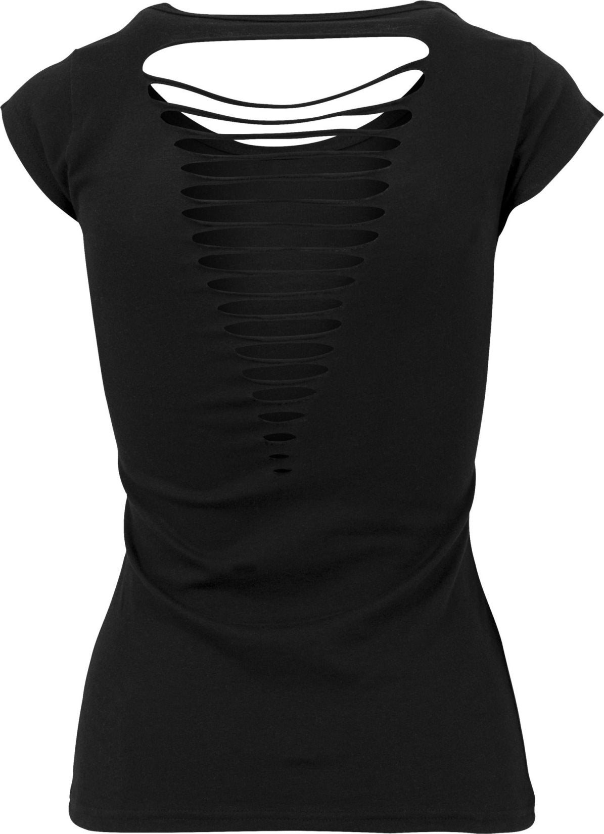 Build Your Brand Ladies` Back Cut Tee