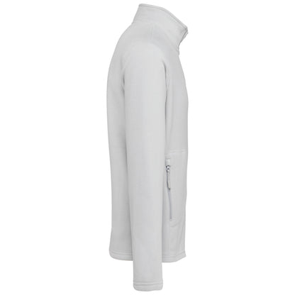 Fleecejacke Schneegrau