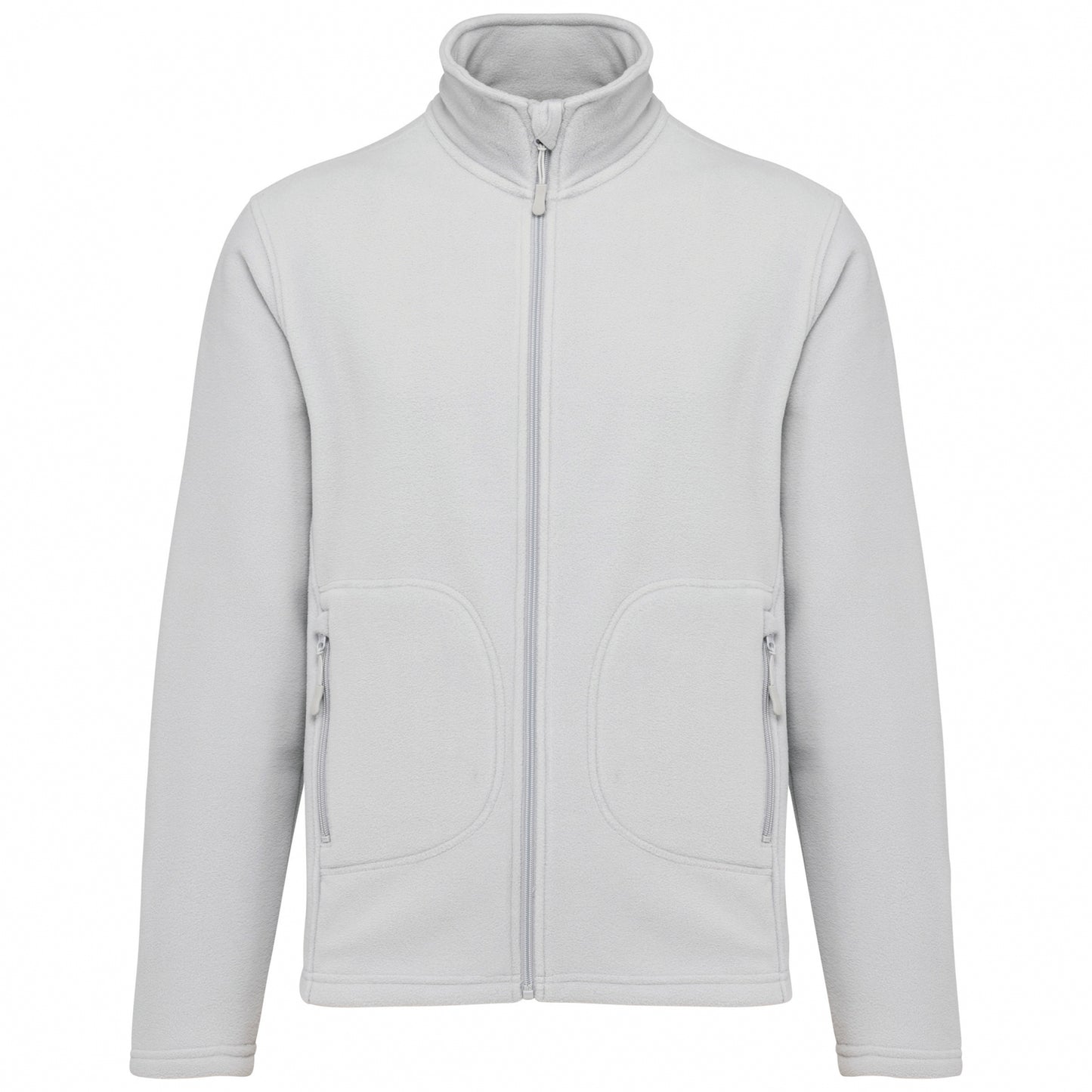 Fleecejacke Schneegrau