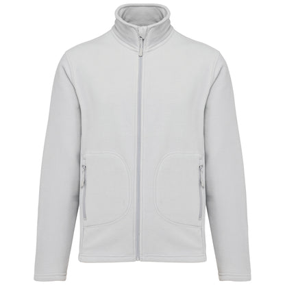 Fleecejacke Schneegrau