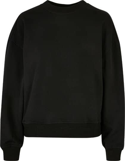 Build Your Brand Ladies Oversized Crewneck Sweatshirt
