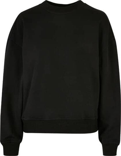Build Your Brand Ladies Oversized Crewneck Sweatshirt