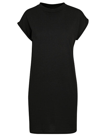 Build Your Brand Ladies Turtle Extended Shoulder Dress