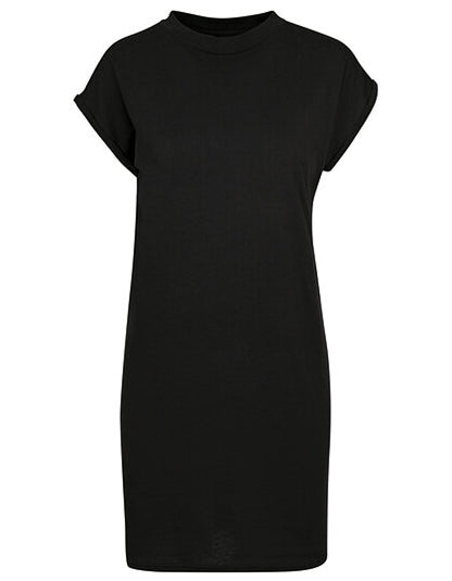 Build Your Brand Ladies Turtle Extended Shoulder Dress