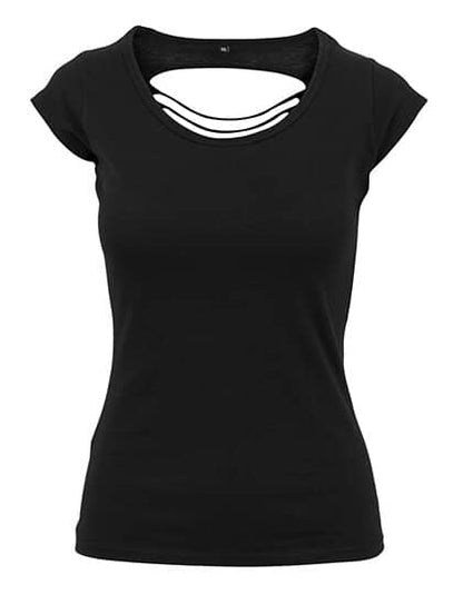 Build Your Brand Ladies` Back Cut Tee