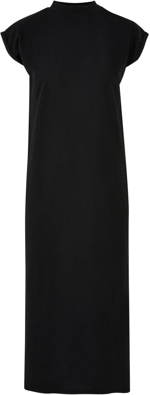 Build Your Brand Ladies Long Extended Shoulder Dress