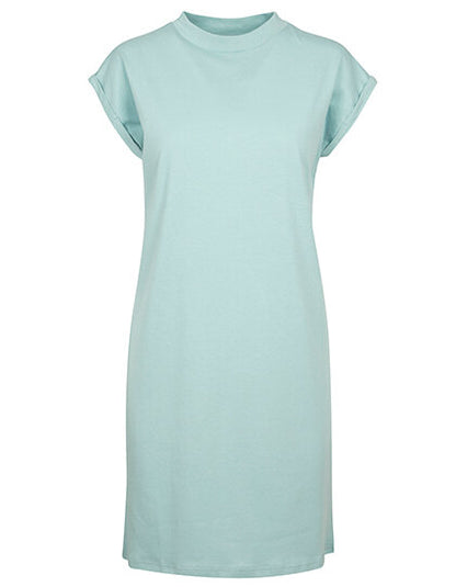 Build Your Brand Ladies Turtle Extended Shoulder Dress