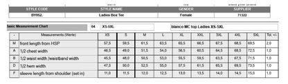 Build Your Brand Ladies` Box Tee