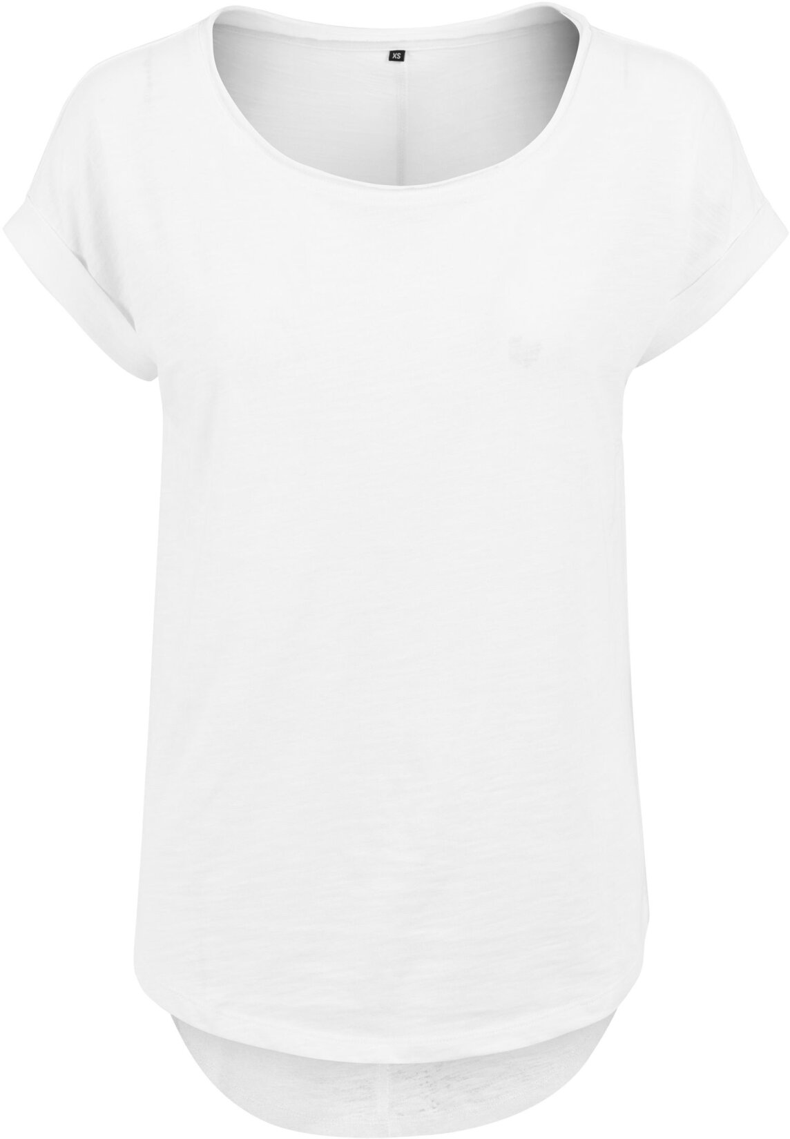 Build Your Brand Ladies` Long Slub Tee