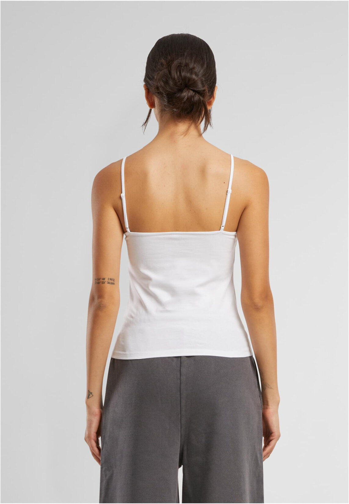 Build Your Brand Ladies Stretch Jersey Short Slim Top