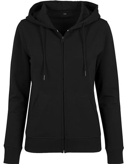 Build Your Brand Ladies` Terry Zip Hoody