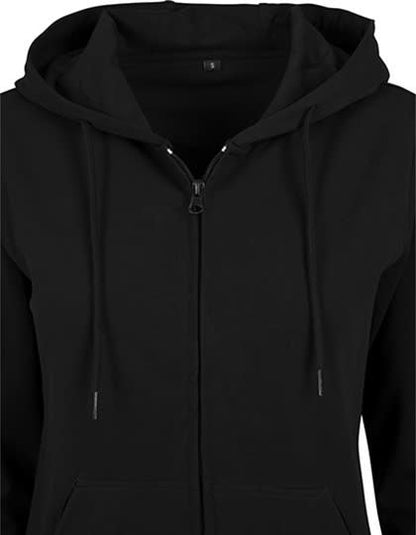 Build Your Brand Ladies` Terry Zip Hoody