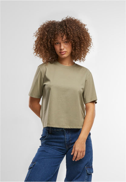 Build Your Brand Sorona® Ladies Regular Boxy Tee