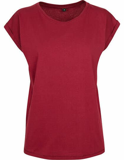 Build Your Brand Ladies` Extended Shoulder Tee