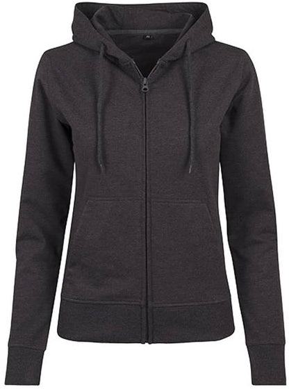 Build Your Brand Ladies` Terry Zip Hoody