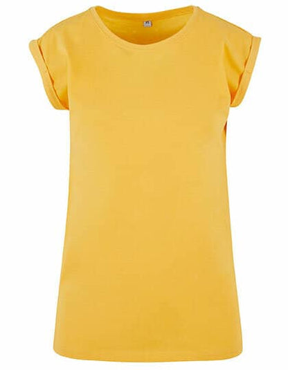 Build Your Brand Ladies` Extended Shoulder Tee