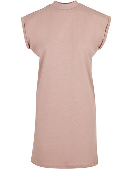 Build Your Brand Ladies Turtle Extended Shoulder Dress