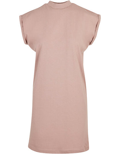 Build Your Brand Ladies Turtle Extended Shoulder Dress