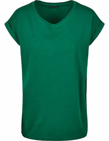 Build Your Brand Ladies` Extended Shoulder Tee