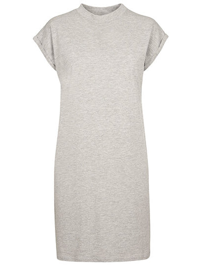 Build Your Brand Ladies Turtle Extended Shoulder Dress