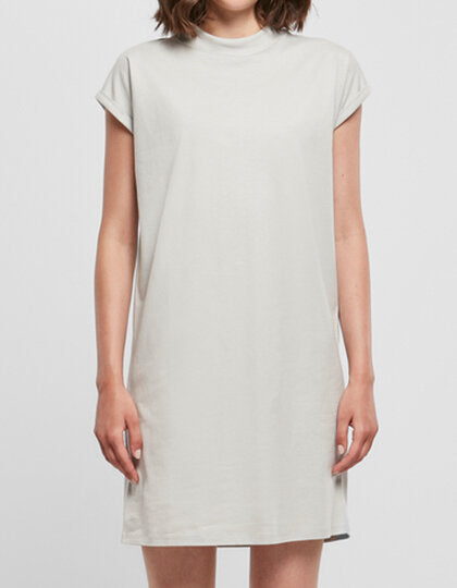 Build Your Brand Ladies Turtle Extended Shoulder Dress