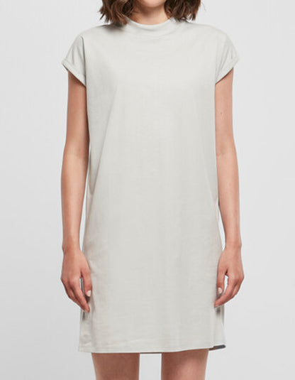Build Your Brand Ladies Turtle Extended Shoulder Dress