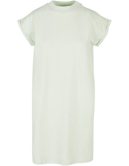 Build Your Brand Ladies Turtle Extended Shoulder Dress