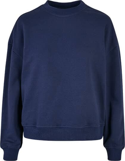 Build Your Brand Ladies Oversized Crewneck Sweatshirt
