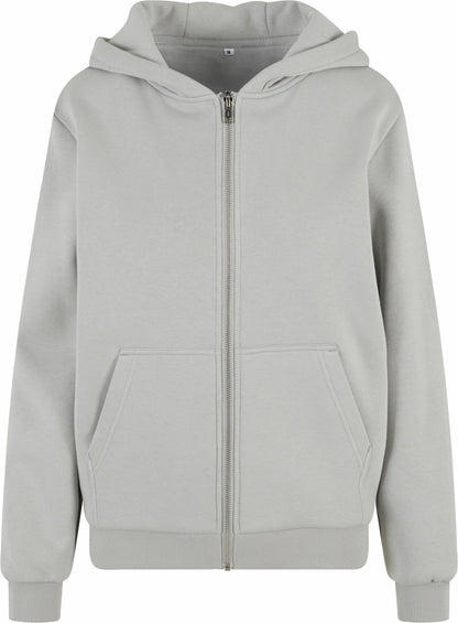 Build Your Brand Ladies Fluffy Zip Hoody