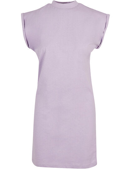 Build Your Brand Ladies Turtle Extended Shoulder Dress