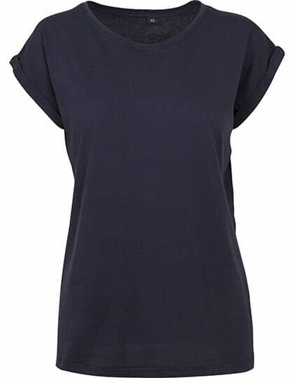 Build Your Brand Ladies` Extended Shoulder Tee