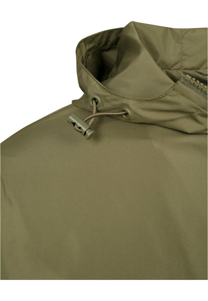 Basic Pull Over Olive Jacket