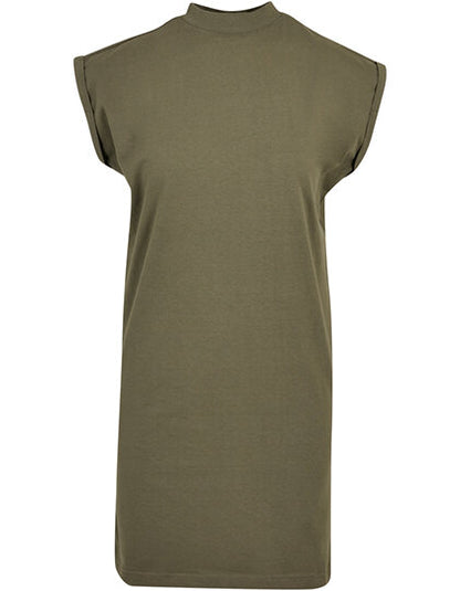 Build Your Brand Ladies Turtle Extended Shoulder Dress