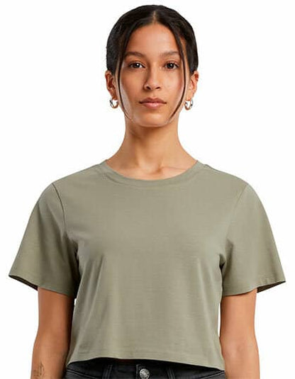 Build Your Brand Ladies` Cropped Tee