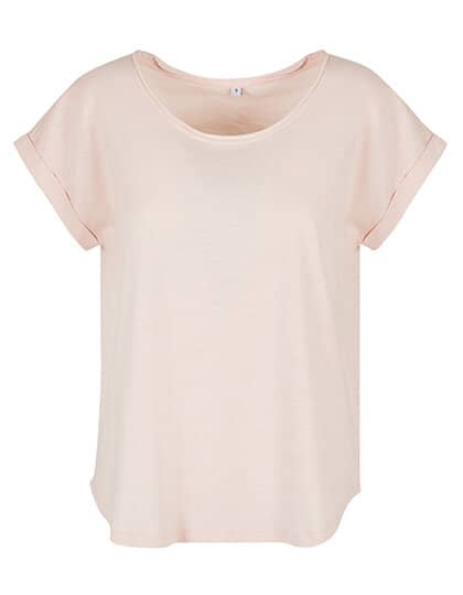 Build Your Brand Ladies` Long Slub Tee