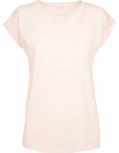 Build Your Brand Ladies` Extended Shoulder Tee