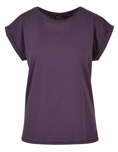 Build Your Brand Ladies` Extended Shoulder Tee