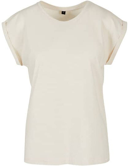 Build Your Brand Ladies` Extended Shoulder Tee