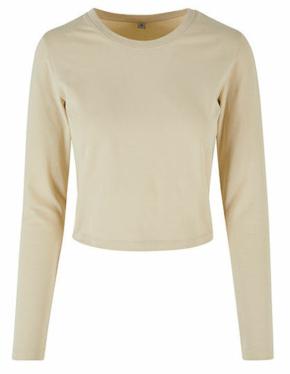 Build Your Brand Ladies Short Longsleeve Tee