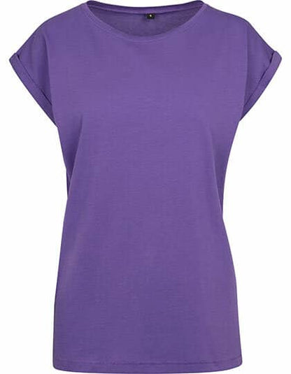 Build Your Brand Ladies` Extended Shoulder Tee