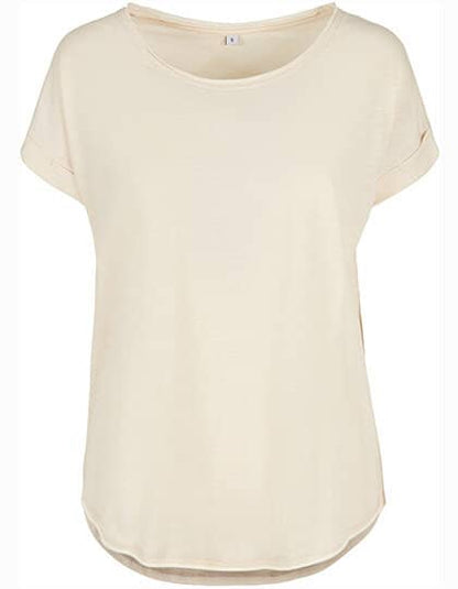 Build Your Brand Ladies` Long Slub Tee