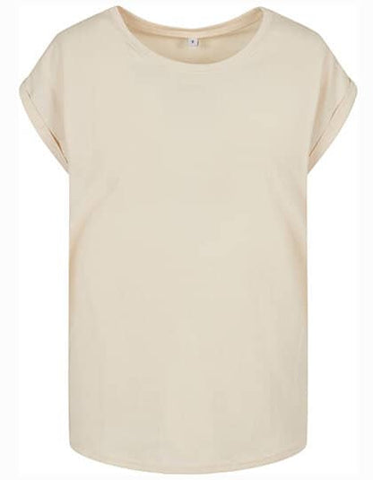 Build Your Brand Ladies` Extended Shoulder Tee