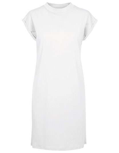 Build Your Brand Ladies Turtle Extended Shoulder Dress
